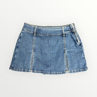 Double Side Denim Skort
