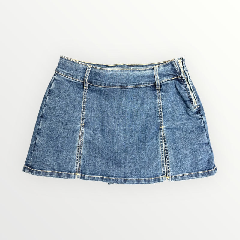Double Side Denim Skort