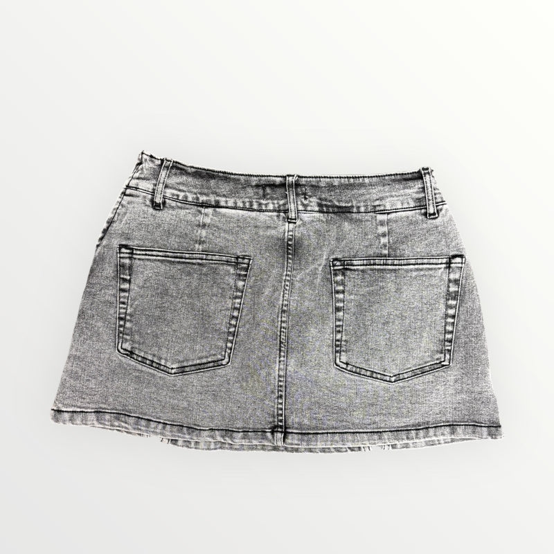Double Side Denim Skort
