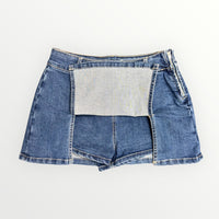 Double Side Denim Skort