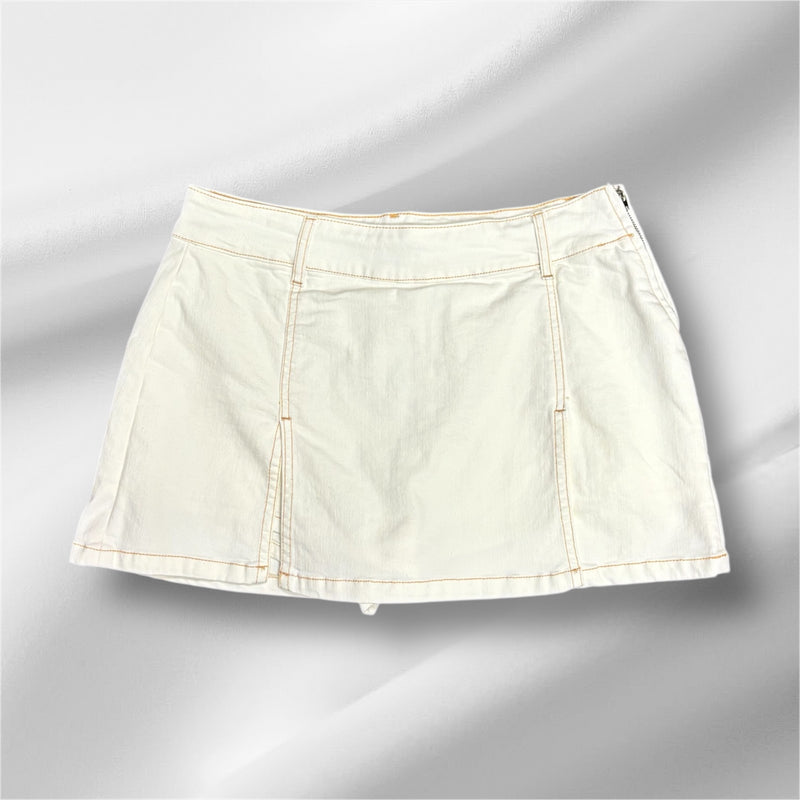 Double Side Denim Skort