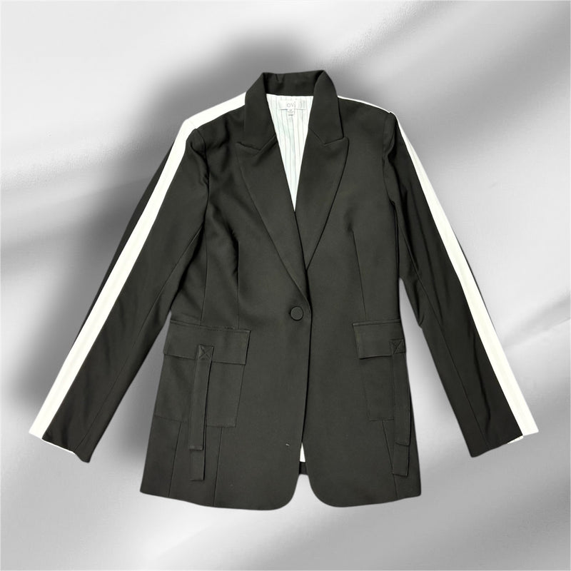 Stripe SLV Trim Blazer