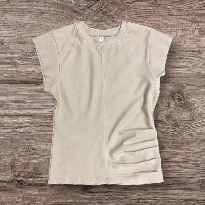 Rustic Gathered Knit Top