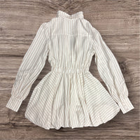 LongSleeve Bubble Stripe Mini Dress