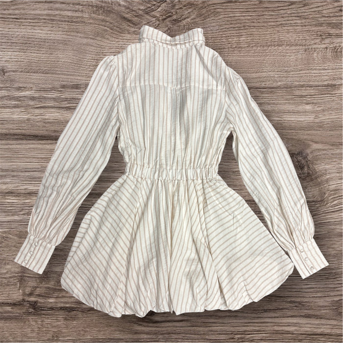 LongSleeve Bubble Stripe Mini Dress