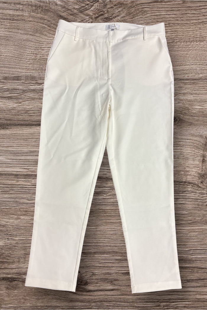 Sindy Solid Reg Pants White