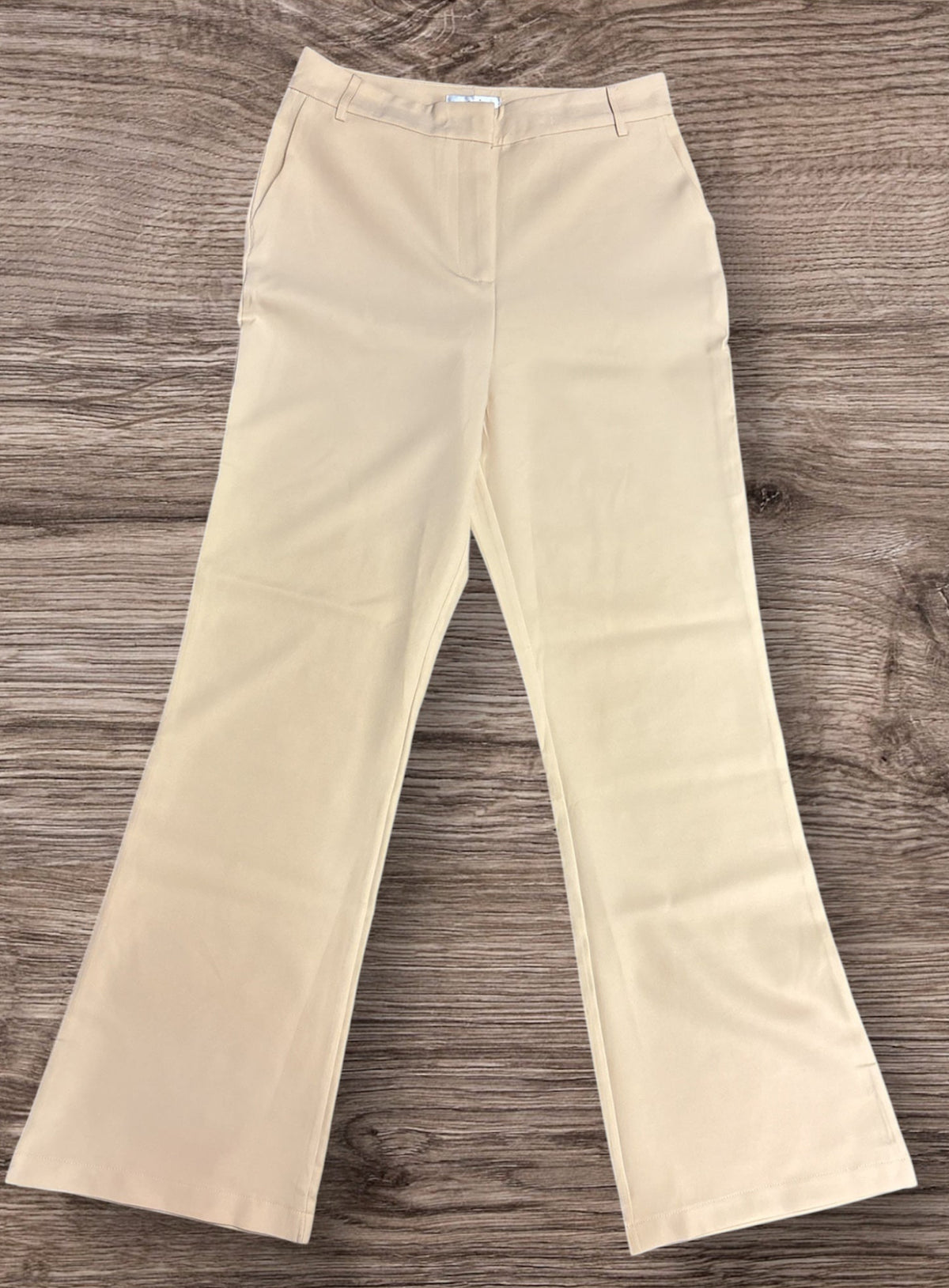 Solid Flare Pants Khaki