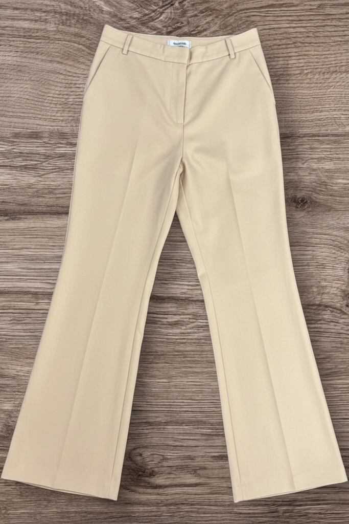 Solid Flare Pants Khaki