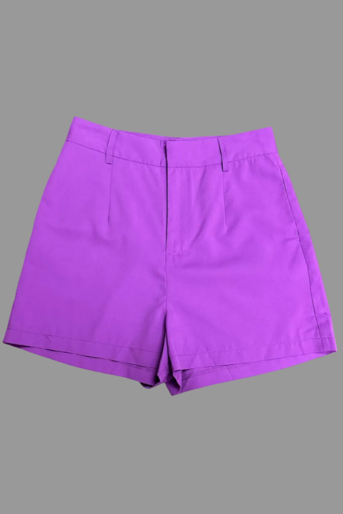 Solid  Purple Short