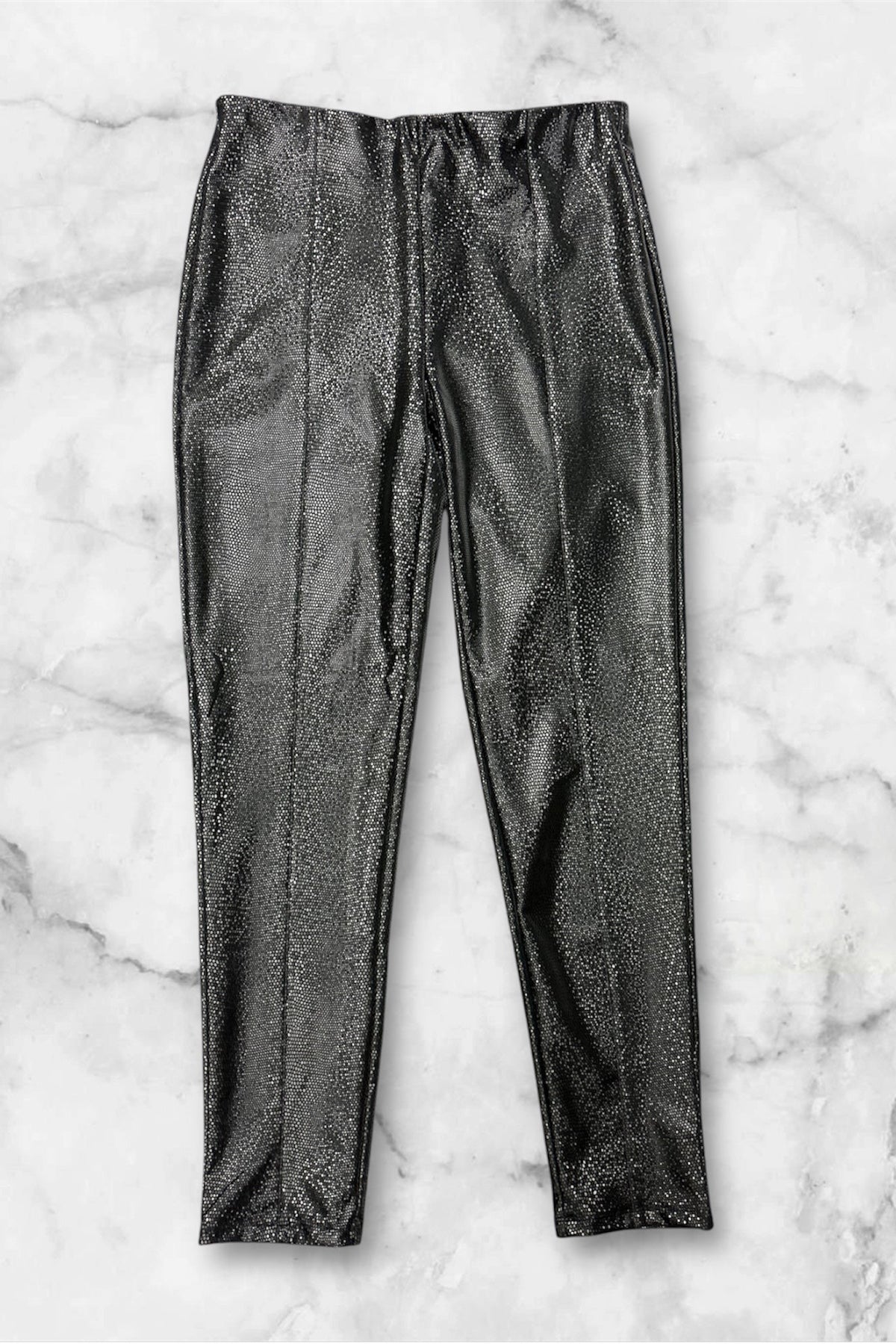 Shiny Dots Black Leggings