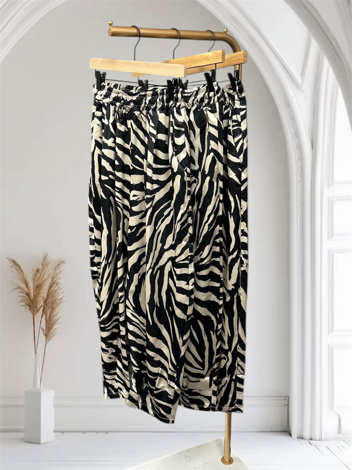 Aladin Zebra Satin Pant