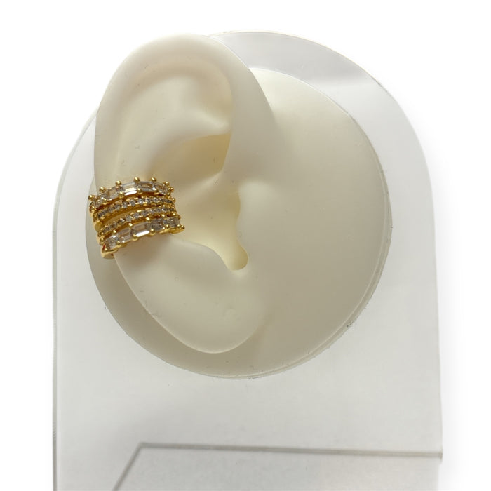 Luxe Baguette & Sparkle Ear Cuff