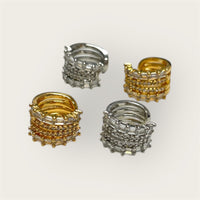 Luxe Baguette & Sparkle Ear Cuff