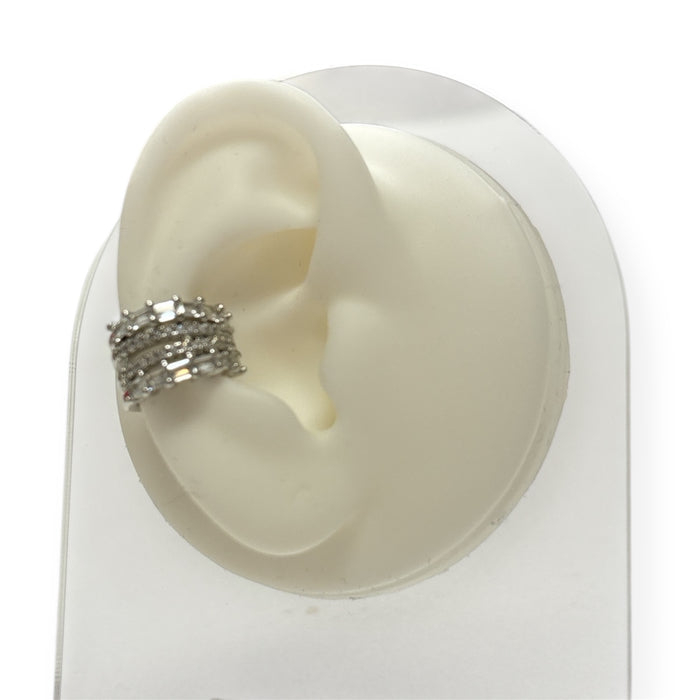Luxe Baguette & Sparkle Ear Cuff