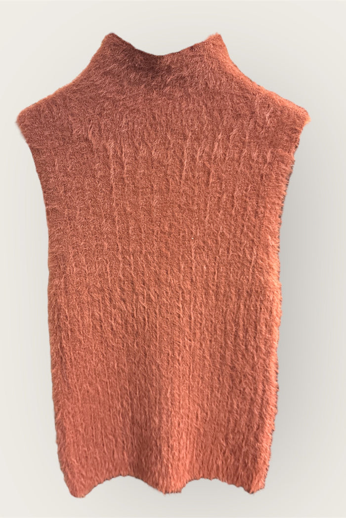 Turtle Neck Sleeve Less Top