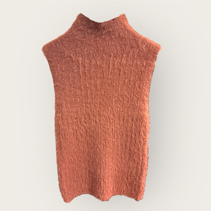 Turtle Neck Sleeve Less Top