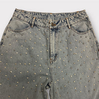 Rhinestone Pearl Jean Pant