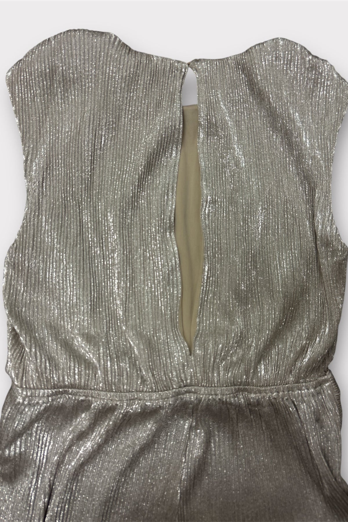 Sleeve Less Buckle Pleated Jumpsuit