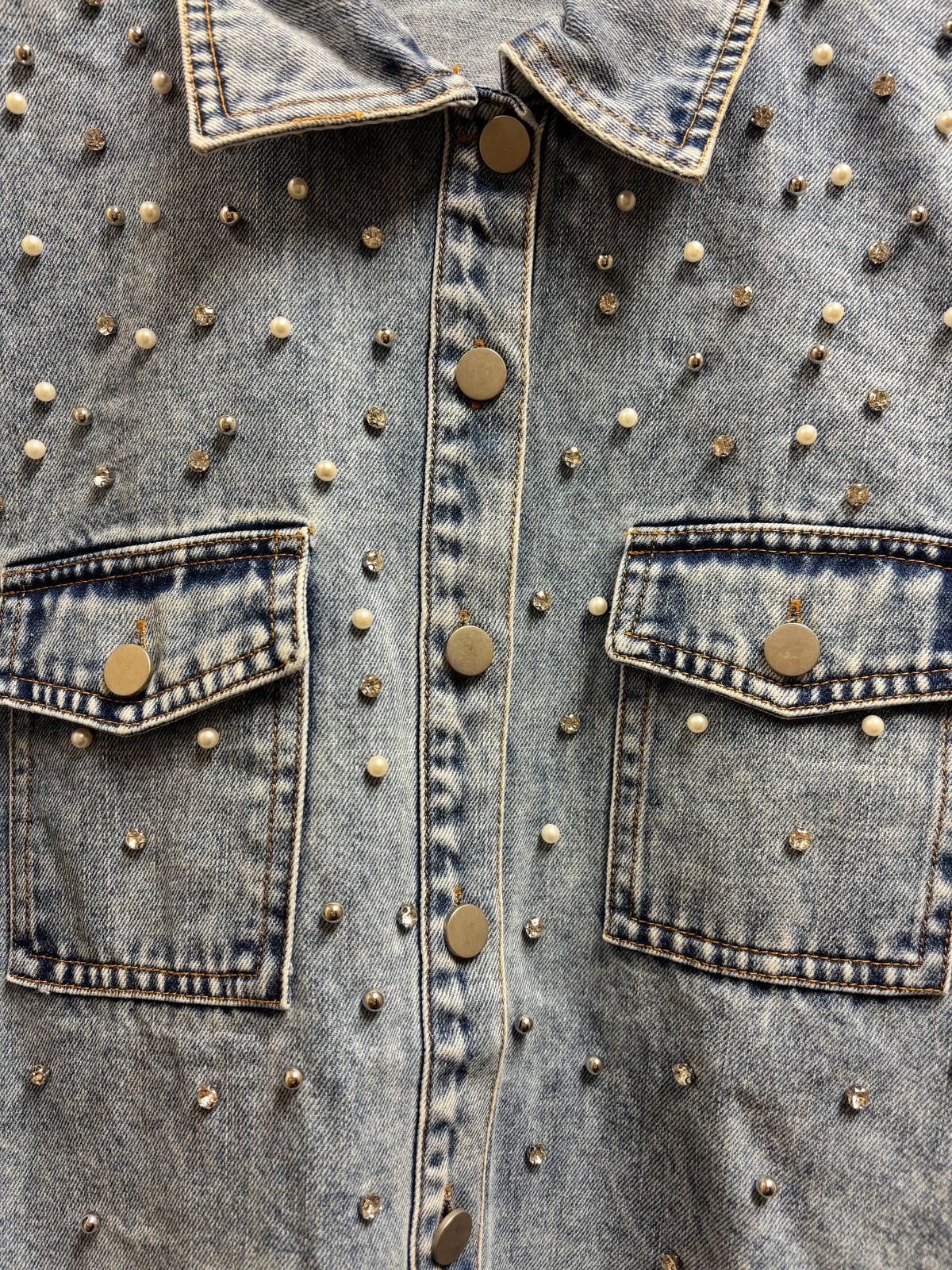 Rhinestone Pearl Jacket