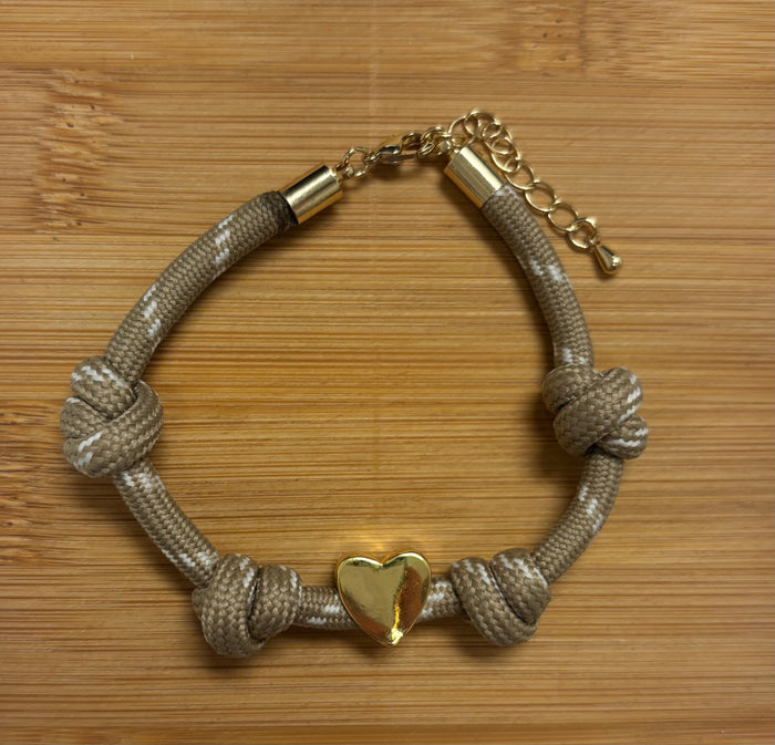 Thick Strap W/Charm Bracelet