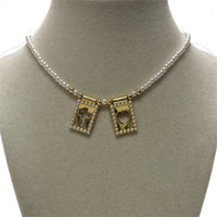 Mini Pearls Scapular Necklace