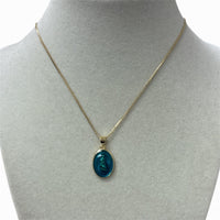 Gold Chain W/Virgin Charm Necklace