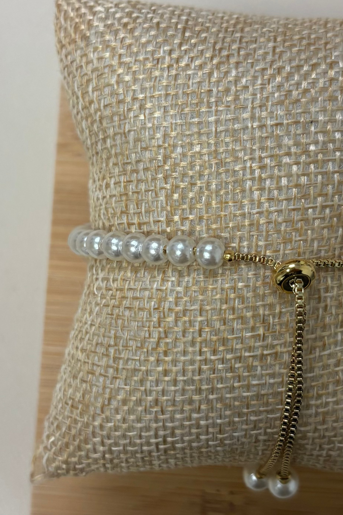 Adjustable Mini Pearl Bracelet