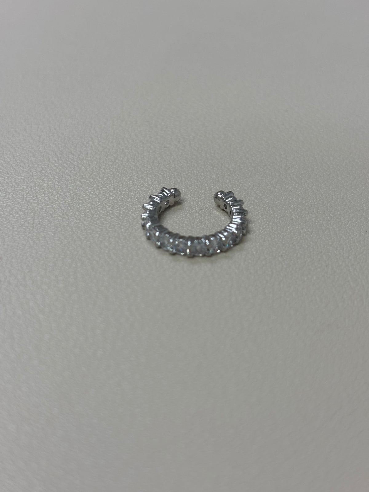 Silver Rhinestone Decor Ear Cuff