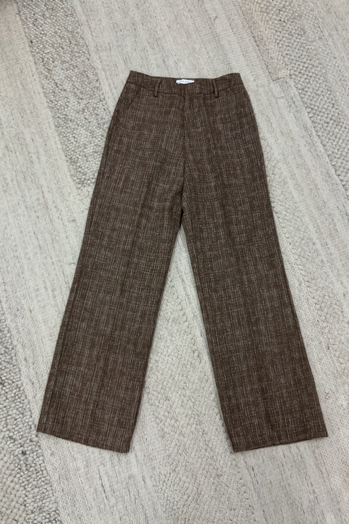 Classic Brown Tweed Pants