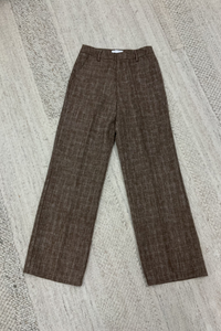Classic Brown Tweed Pants