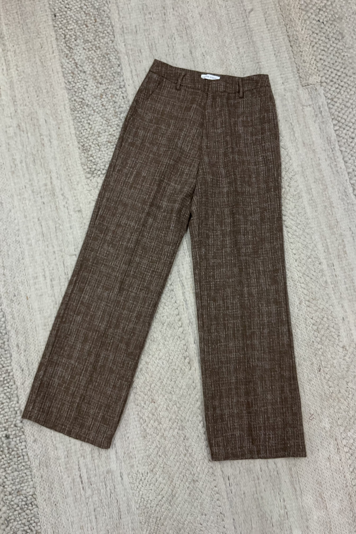 Classic Brown Tweed Pants