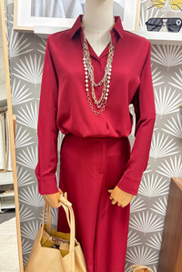But Down Top & Pants Set