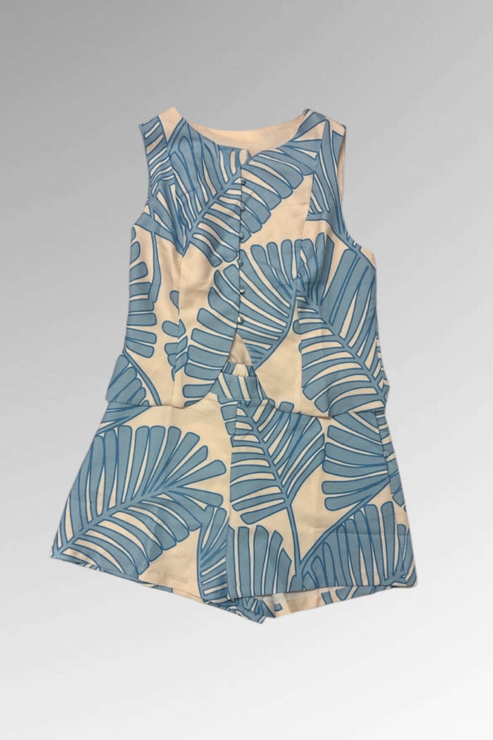 Palm Vest & Shorts Set