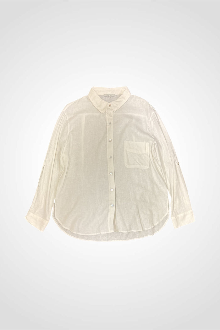 Linen White Blouse