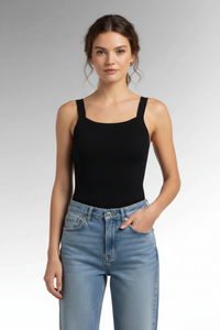 Black Tank Top O/S