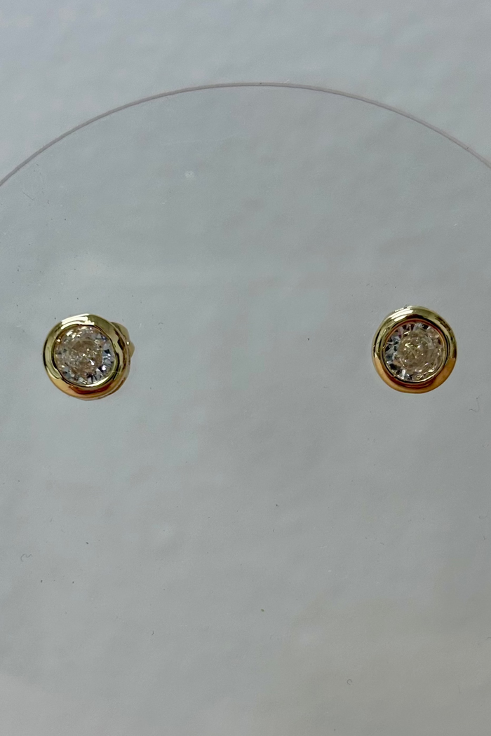 Delicate Circle Brilliant Earrings