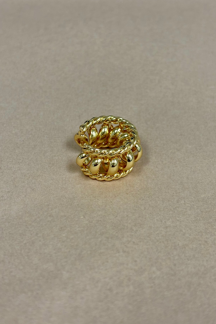 Gold Twisted  Thick EarCuff