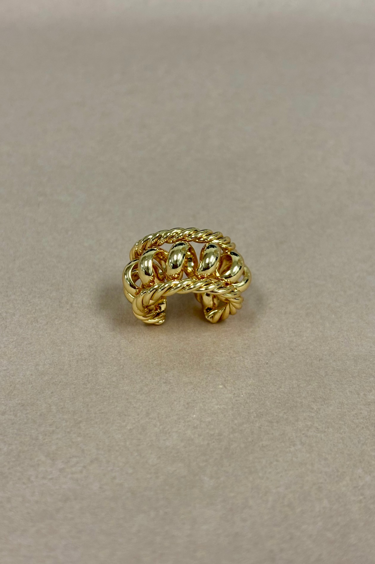 Gold Twisted  Thick EarCuff