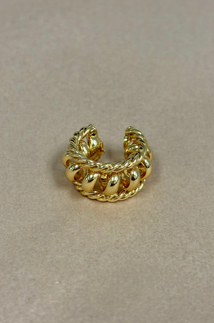 Gold Twisted  Thick EarCuff