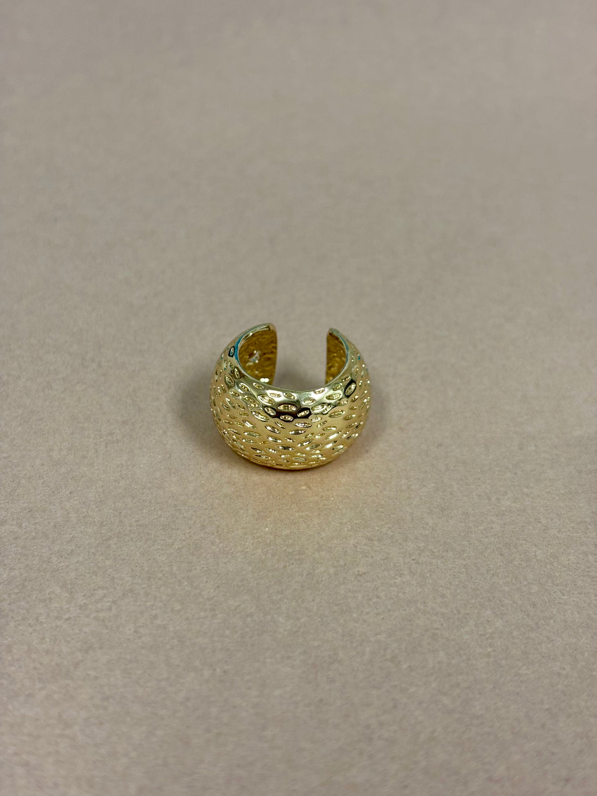 Gold Hammered Thick EarCuff