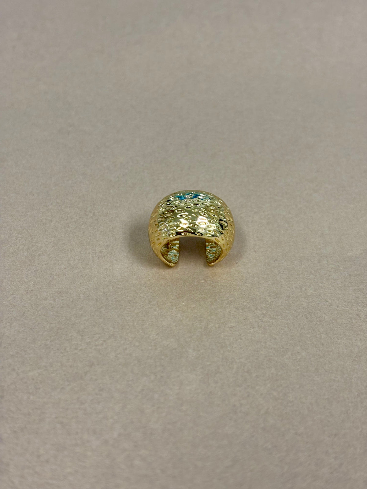 Gold Hammered Thick EarCuff