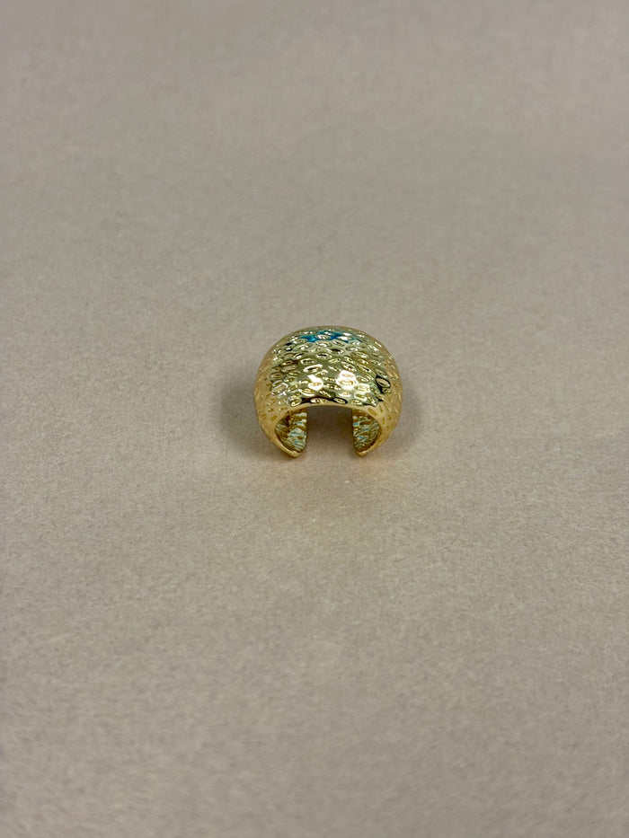 Gold Hammered Thick EarCuff