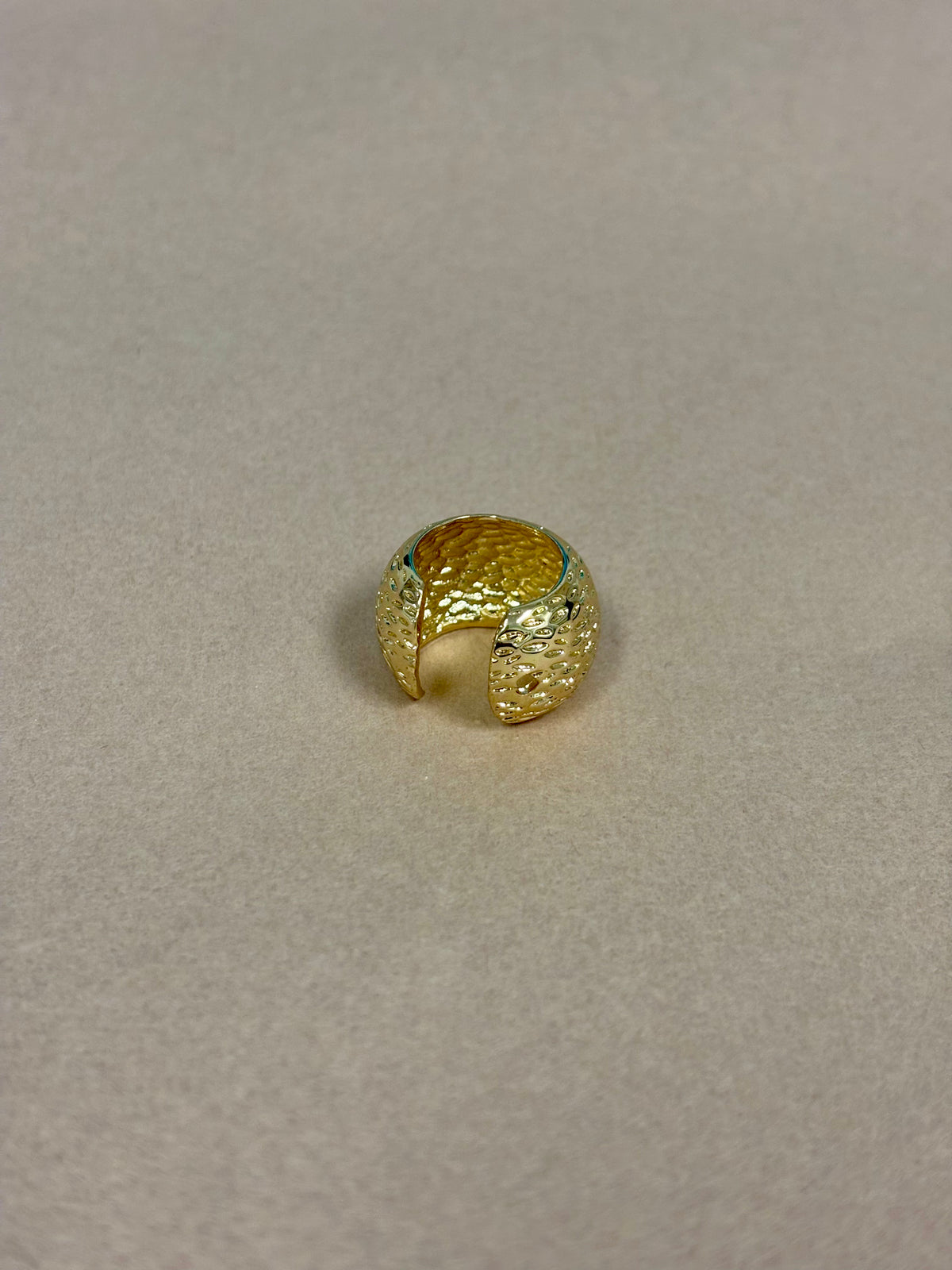 Gold Hammered Thick EarCuff