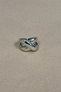 Silver Adjustable Thick Ring