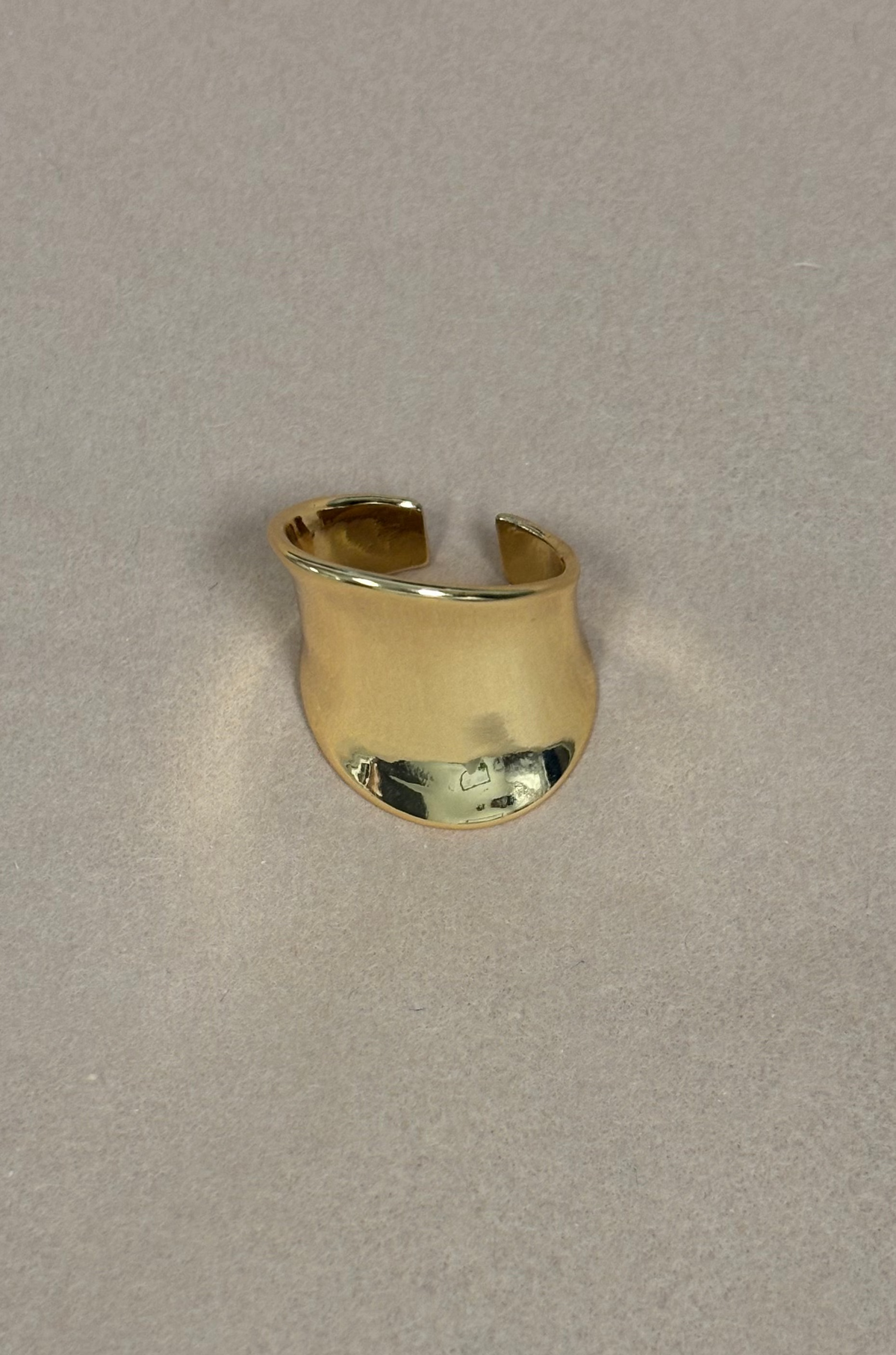 Adjustable Thick Gold Ring