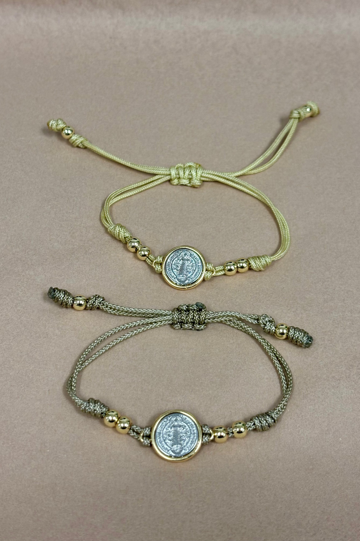 Adjustable Strip W/St. Benedict Charm Bracelet