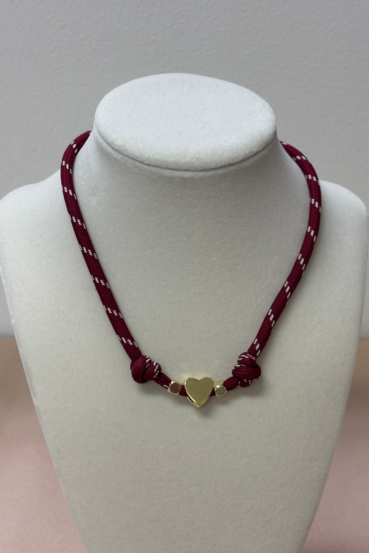 Thick Strap W/Charm Necklace