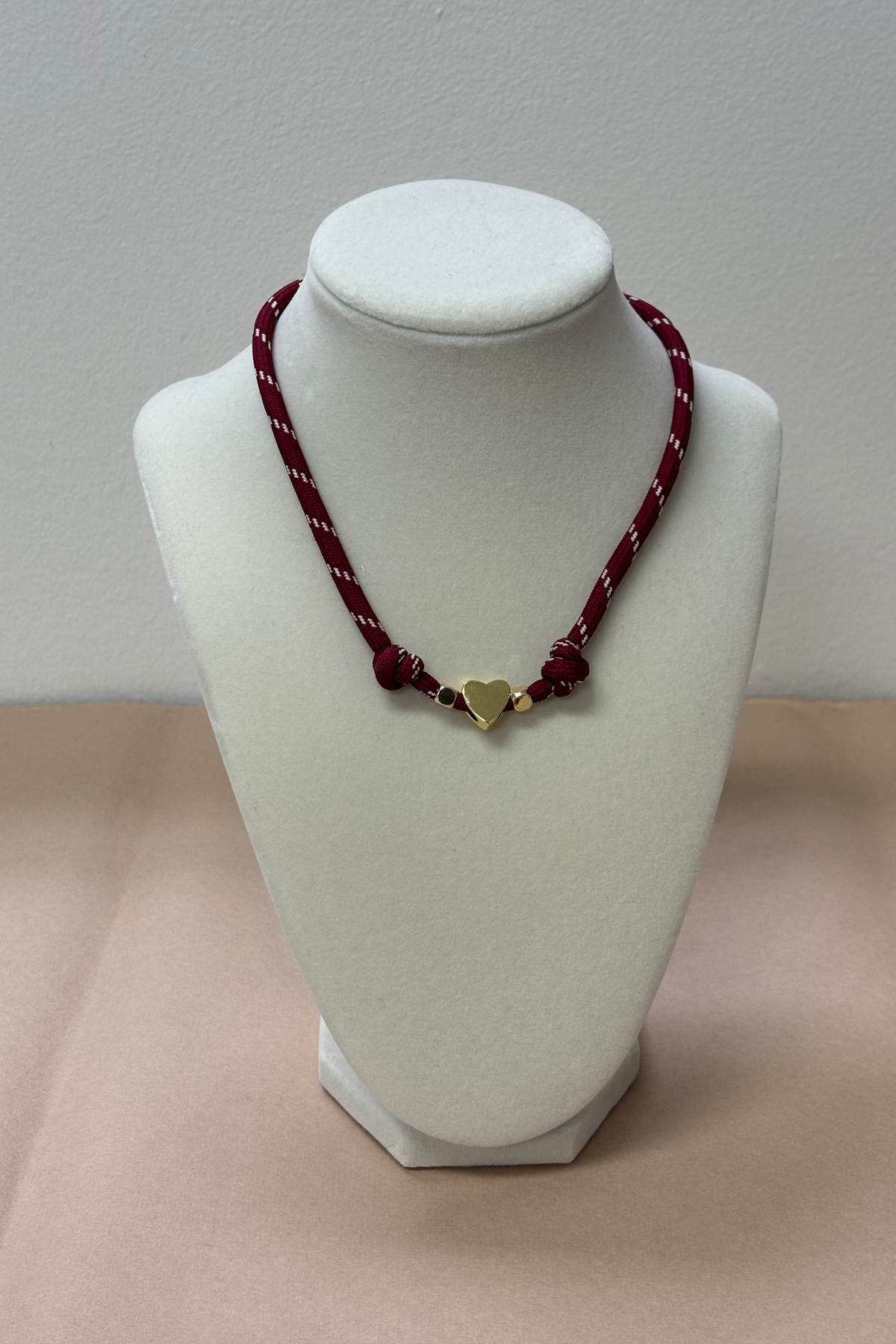 Thick Strap W/Charm Necklace