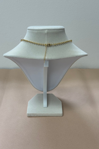 Gold Chain W/5 Charms Necklace