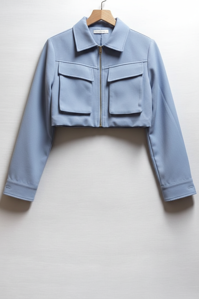 Zip-up White Jacket